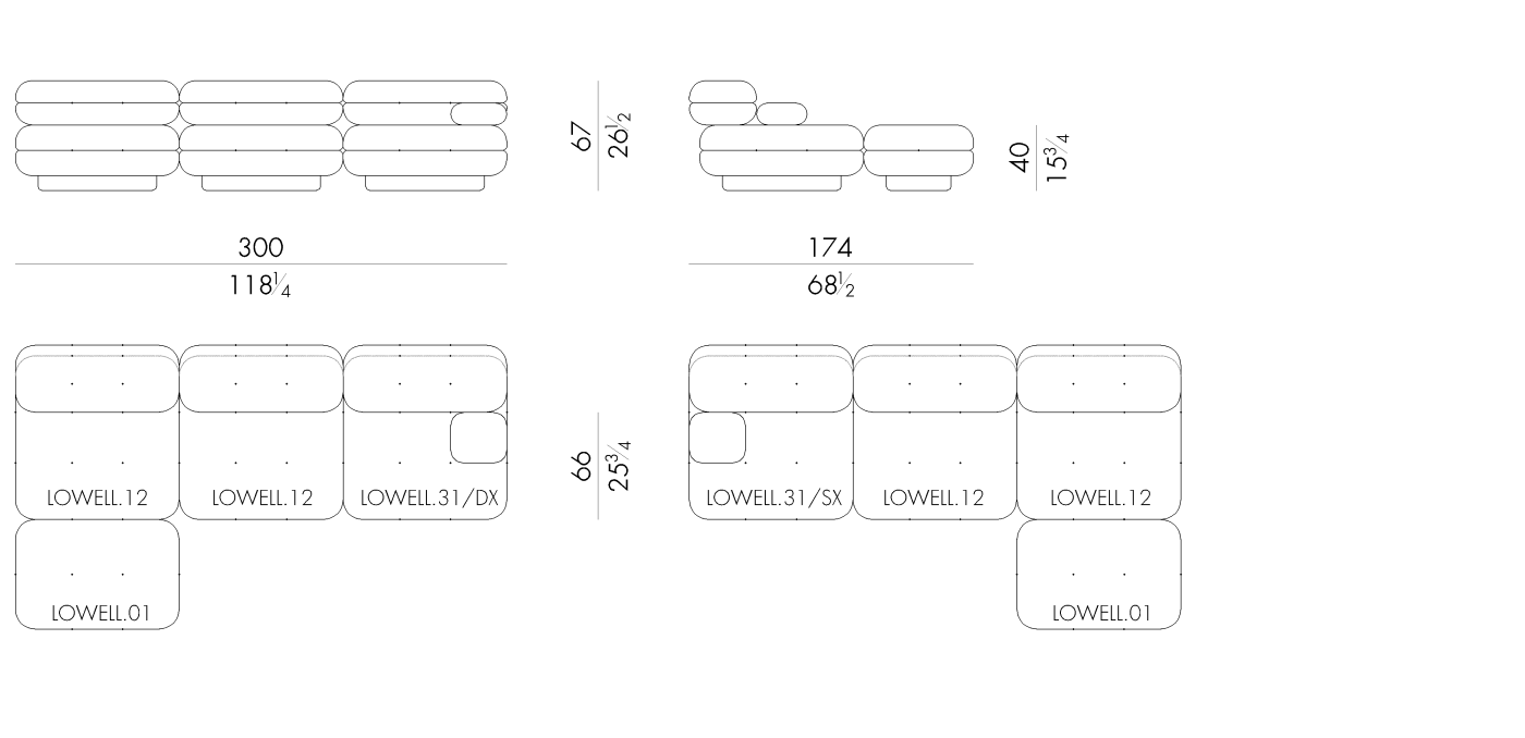 LOWELL.2550/SX - LOWELL.2550/DX