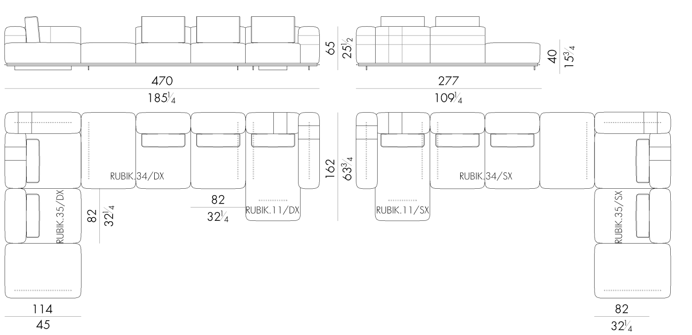 RUBIK.2800/SX - RUBIK.2800/DX