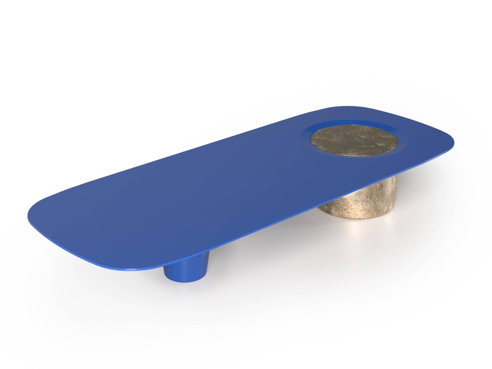 Joss coffee table with glossy lacquered top